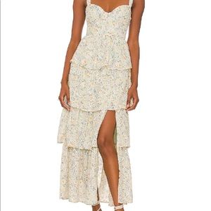 ASTR Midsummer Dress in Light Mint Multi Floral - NWT